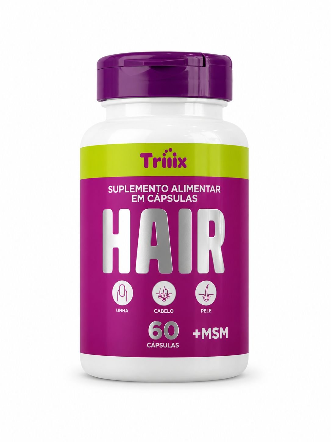 Pote do suplemento Triiix Hair